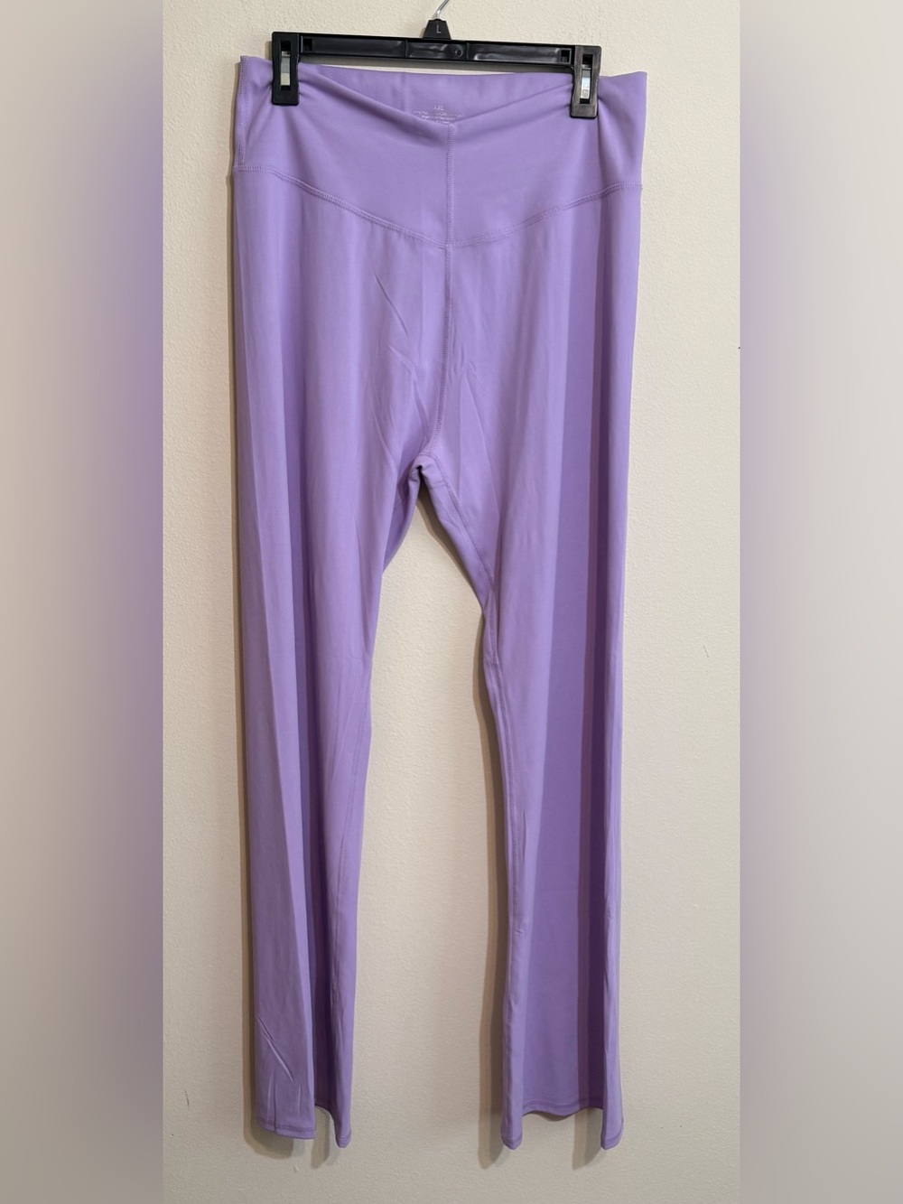 Women’s Lavender Stretch Active Leggings 2X polyester and spandex